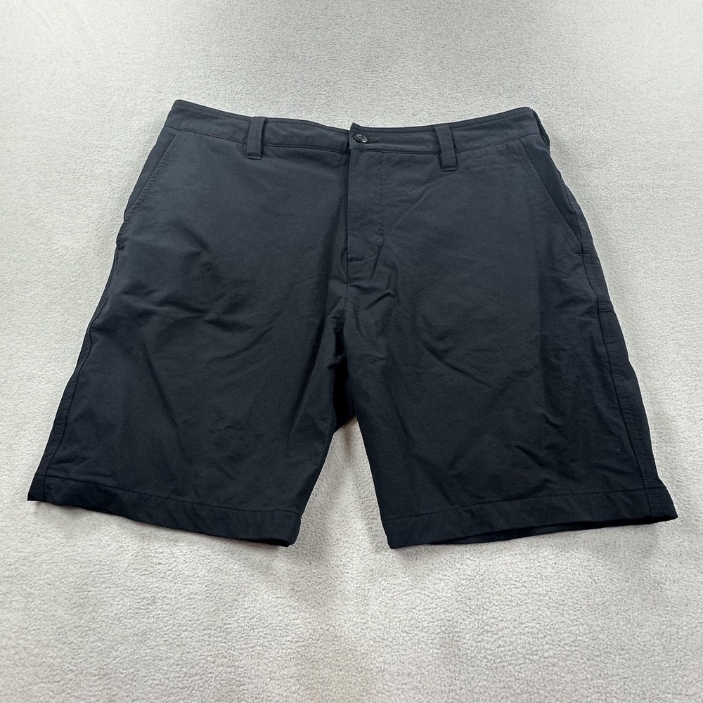 American Giant Shorts Mens 34 Black Commuter Chino 9" Performance Tech